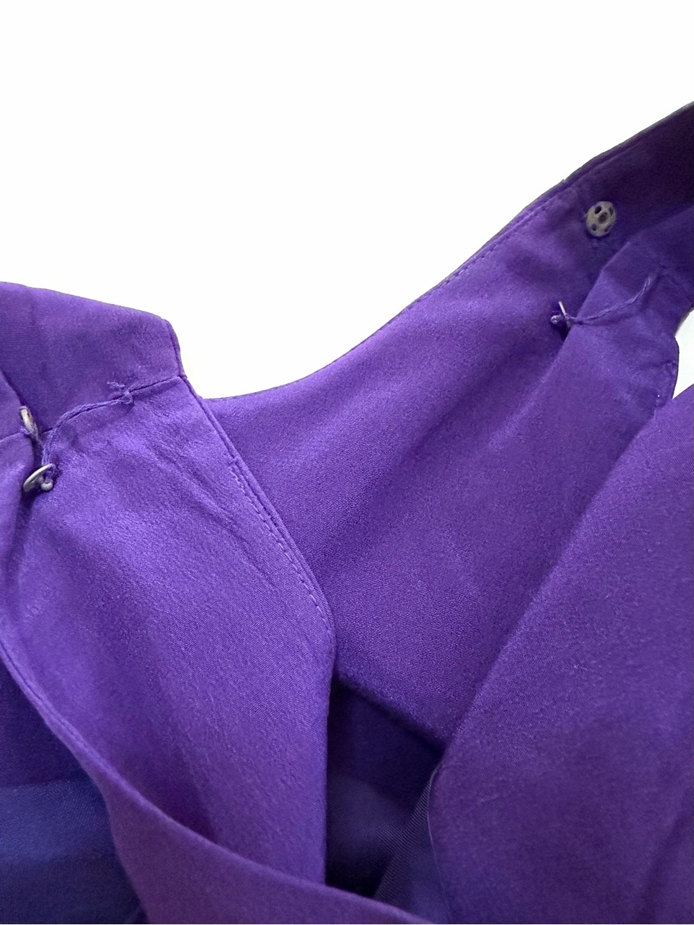 Spenser Jeremy Purple Silk Sheath Sleeveless Column Tank Dress Size 4 Maxi Soft - Picture 10 of 15